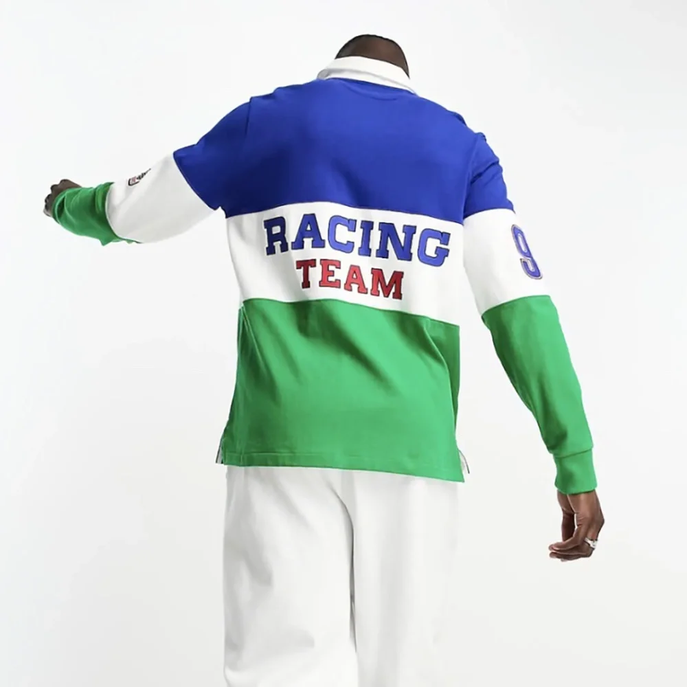 Polo by Ralph Lauren Blue and Green Long Sleeve Shirt - Picture 4 of 10